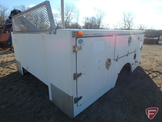 Northwest fiberglass truck utility body (class 2), 108"l x 88"w
