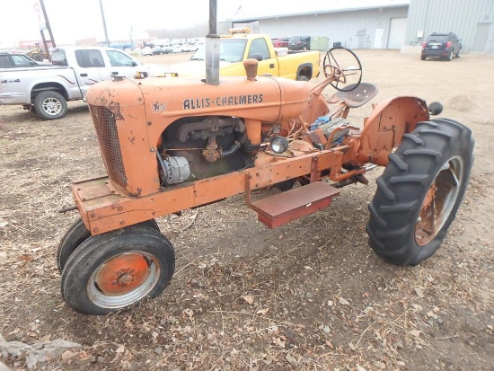 Allis Chalmers WD narrow front tractor, not running