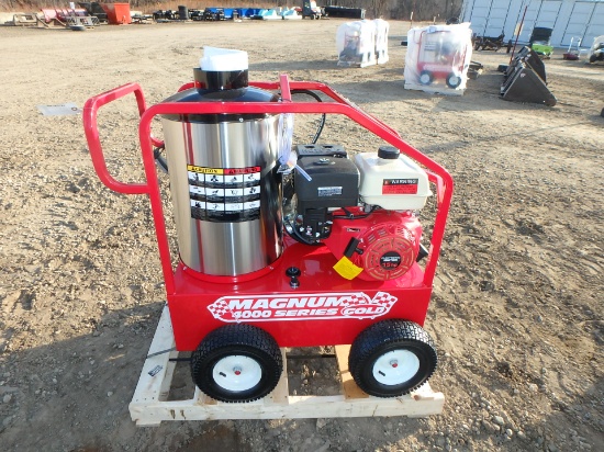 NEW 2020 Easy Kleen Magnum 4000 Gold hot water pressure washer, model GS18, SN: 203924