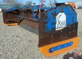 2009 Kage SB120 10' snowplow skid steer attachment with quick attach, sn 51657
