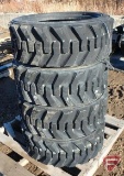 (4) LSW 265-521 NHS skid loader tires, can be used in place of 10-16.5