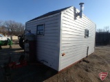 Homemade pull behind fish house, 7.5'x14', wheelhouse, 6 holes, 3 beds, 30,000 BTU heater