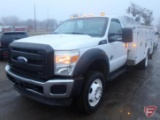 2011 Ford F-550 Service Body Truck with Crane