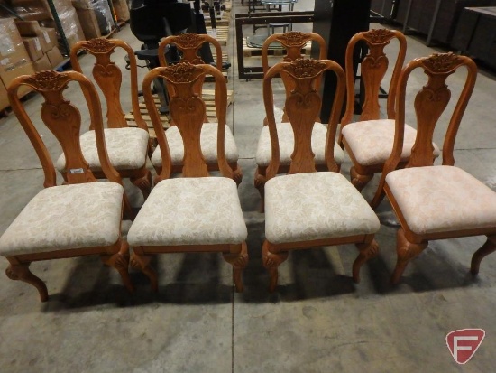 (8) Upholstered dining room chairs