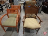 (4) Upholstered chairs