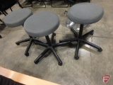 (3) Stools on rollers