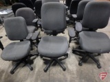 (6) Office chairs on rollers