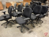 (7) Office chairs on rollers