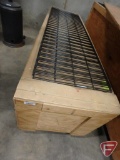 2' x 7' Wire grid wall panels in wood crate with casters