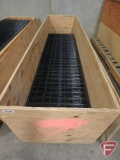 2' x 7' and 8' Wire grid wall panels in wood crate with casters