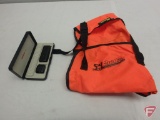 Sylmar blaze orange dog vest size M, Minox EC miniature camera