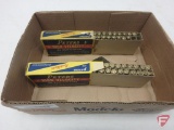 .30 Rem ammo (37) rounds, vintage boxes