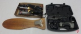 Fish cleaning board, Rapala fillet knife, other knives, pliers