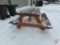 6' wood picnic table