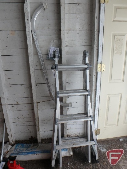 ProAdvantage all-in-one aluminum ladder with stabilizer