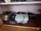 (3) Lexmark scanners, Epson scanner, RCA camcorder video camera, router