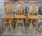 (3) island/bar stool chairs with foot rail