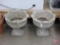 Cement flower pots, 17