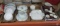 Pottery pieces, casseroles, 4 boxes
