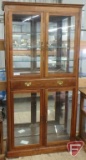 Curio cabinet with glass shelves, 35