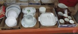 Pottery pieces, casseroles, 4 boxes
