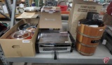 Crockpot, deep fryer, table top broiler, electric ice cream maker