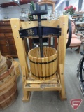 Happy Valley Ranch cider press, baskets