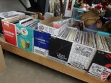 Lp records, 8 boxes, few cassette tapes, most are country