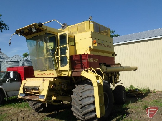 New Holland TR70 twin rotor combine, 3028 hrs showing, sn 294907