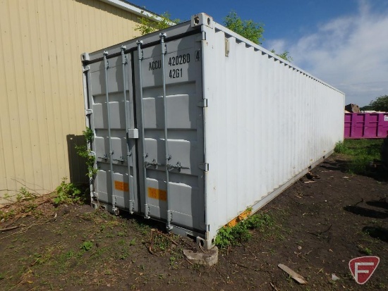 2006 shipping container, wood floor, door on both ends, ID ACCU4202804