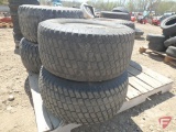 (2) Tires on 4-bolt rims, 24X9.50-12 NHS