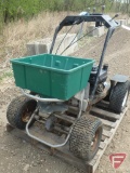 Lesco Commercial stand-on gas powered broadcast spreader