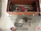 Metal toolbox with Ridgid pipe threading dies: 1/4