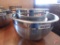 (5) Stainless mixing bowls, 5 to 13 qt