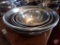 (8) Stainless mixing bowls, 11-1/2