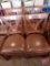 (4) Waymar wood/vinyl upholstered dining room chairs