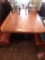 Solid wood booth tables with metal base, 47