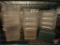 (7) 4 qt clear food storage containers, (5) 2 qt clear food storage containers, (9) lids