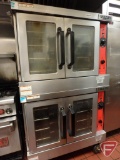 Vulcan 2-unit stackable model VC4GD-11D150K 2-door gas convection oven