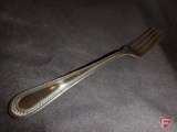 (225) Stainless steel dinner forks, pebbles