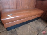 Vinyl upholstered waiting bench, 60