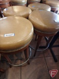 (4) Vinyl upholstered bar stools