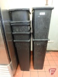 (7) Rubbermaid and other slender trash cans