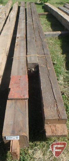 (3) Fir beams, (2) 8x8, (1) 6x8, longest is 24'