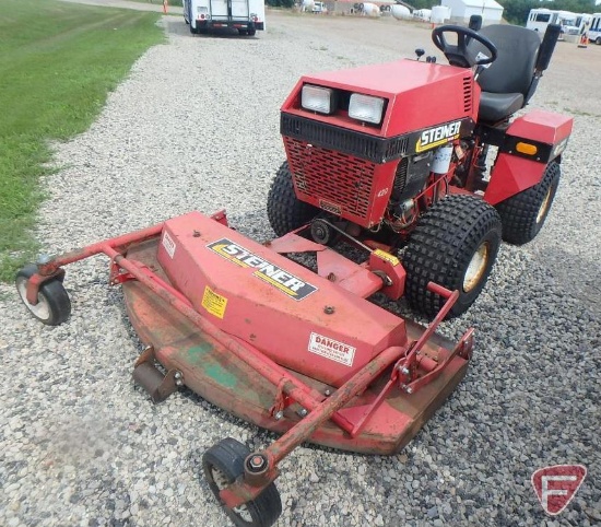 Steiner 420 4wd articulating tractor with Steiner 60" side discharge deck, only 1152 actual hours