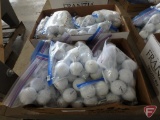 (2) boxes of golf balls; Titleist and Intech