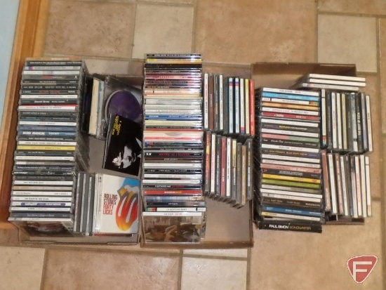 (3) boxes of cd's; country, rock