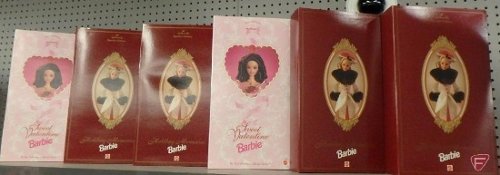 (12) Barbies - in boxes - Happy Holidays, Sweet Valentine, Victorian Elegance, Holiday Memories.