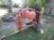 Wonder portable gas cement mixer on single axle, hitch is bent