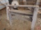 (2) wood sawhorses